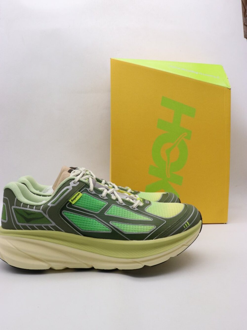 Hoka One One Clifton One 9 X Supervsn Men's 14 Mantis Green Athletic Sneakers